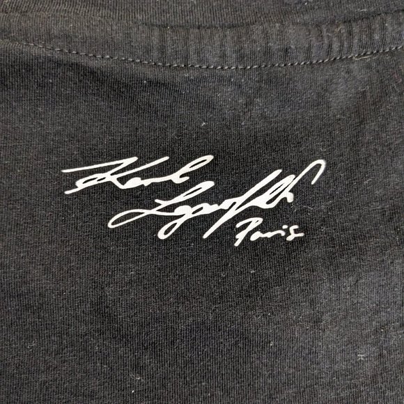 KARL LAGERFELD PARIS Karl & Choupette Sunglasses Graphic T-Shirt - size XL - Picture 8 of 12